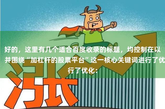 好的，这里有几个适合百度收录的标题，均控制在以内，并围绕“加杠杆的股票平台”这一核心关键词进行了优化：